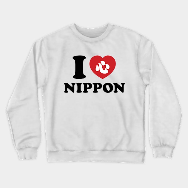 I HEART [LOVE] NIPPON Crewneck Sweatshirt by tinybiscuits